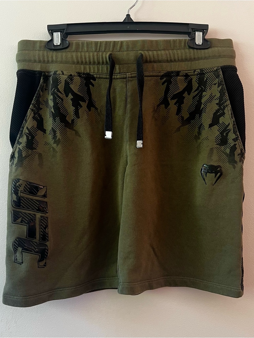 Venum UFC Mens Olive Green Casual Drawstring Shorts M